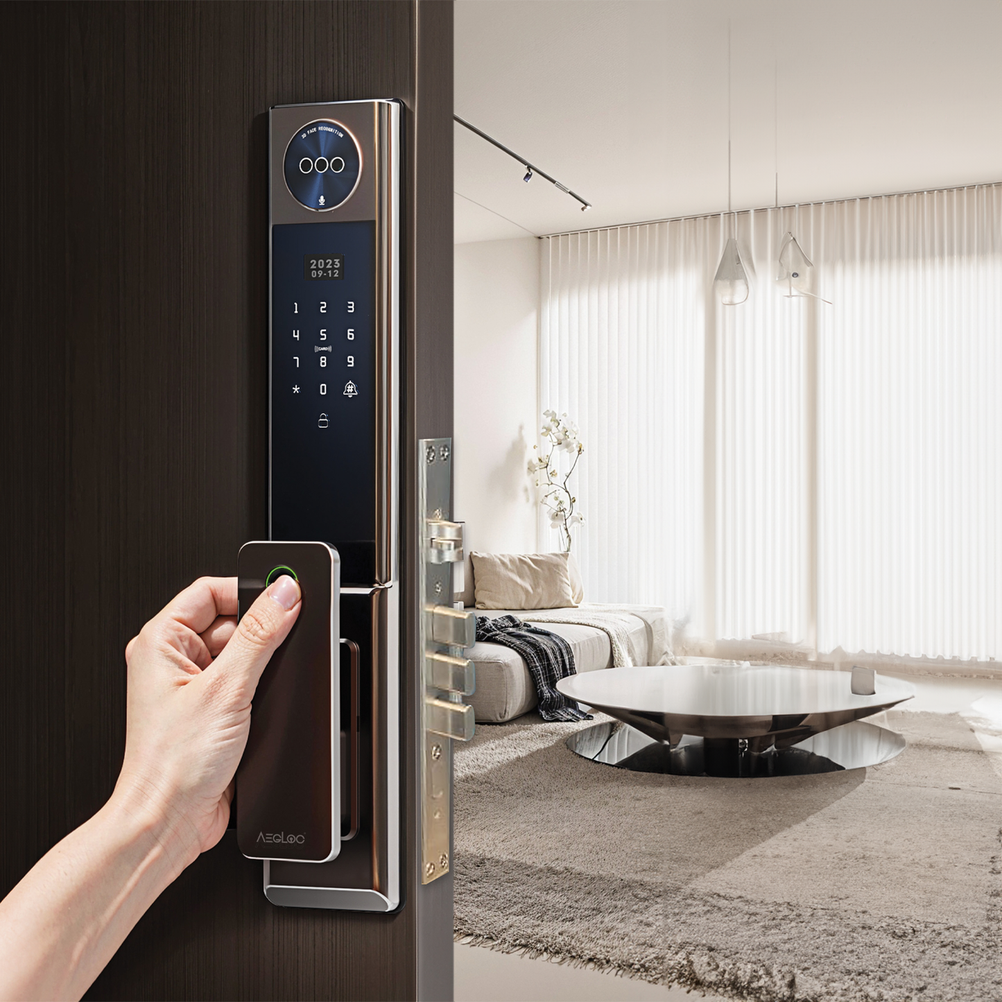 Aegloc AEG-SDL-6068/V7 3D Face Smart Push Pull Door Lock