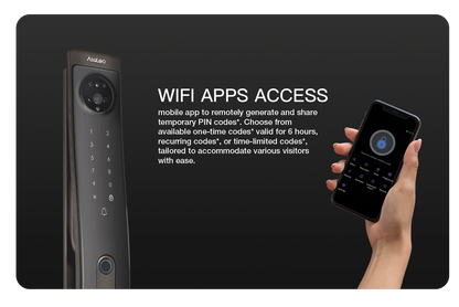 Aegloc AEG-SDL-6068/V8 3D Face Smart Push Pull Door Lock